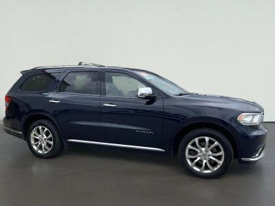 2016 Dodge Durango Citadel in True Blue Pearlcoat — front three-quarter view