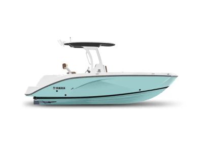 2026 Yamaha Boats 222 FSH Sport E — front three-quarter view