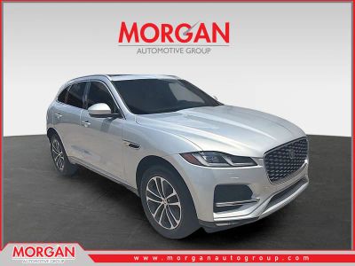 2022 Jaguar F-PACE S in Silver — front three-quarter view