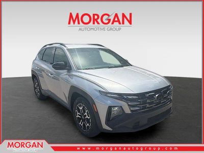 2025 Hyundai Tucson XRT in Shimmering Silver — front three-quarter view