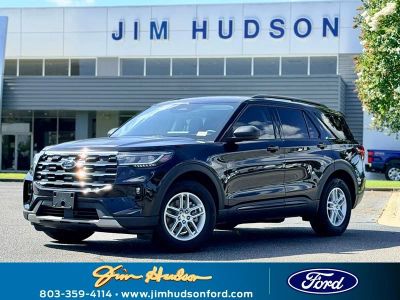 2026 Ford Explorer Active in Black Metallic — front three-quarter view