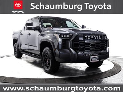 2023 Toyota Tundra Hybrid TRD Pro in Gray — front three-quarter view