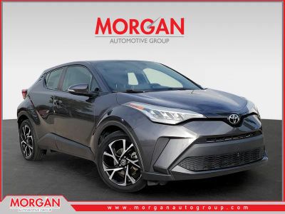 2021 Toyota C-HR XLE in Magnetic Gray Metallic — front three-quarter view