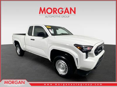 2024 Toyota Tacoma SR in Ice Cap — front three-quarter view