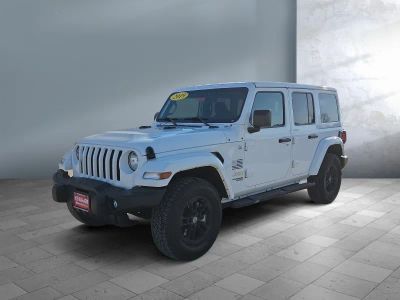 2019 Jeep Wrangler Unlimited — front three-quarter view