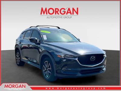 2018 Mazda CX-5 Grand Touring in Black — front three-quarter view