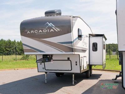 2024 Keystone RV Arcadia — rear three-quarter view