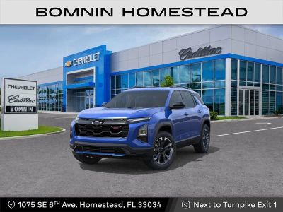 2027 Chevrolet Equinox FWD RS in Reef Blue Metallic — front three-quarter view