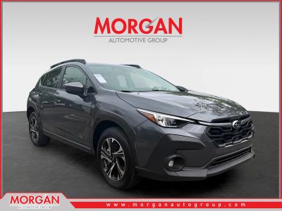 2025 Subaru Crosstrek Premium in Gray — front three-quarter view