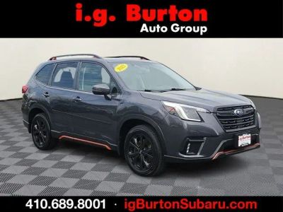 2023 Subaru Forester Sport in Gray Metallic — front three-quarter view