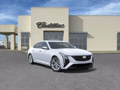 2026 Cadillac CT5 Premium Luxury in Vibrant White Tricoat — front three-quarter view