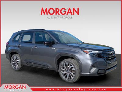 2026 Subaru Forester Touring Hybrid in Magnetite Gray Metallic — front three-quarter view