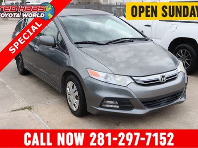 2012 Honda Insight LX in Gray — front three-quarter view