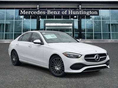 2026 Mercedes-Benz C-Class C 300 in Polar White — front three-quarter view