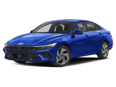 2025 Hyundai Elantra Limited in Serenity White — front three-quarter view