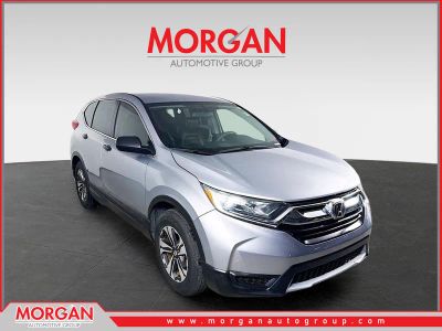 2017 Honda CR-V LX in Gray — front three-quarter view