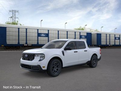 2026 Ford Maverick XLT in Space White Metallic — front three-quarter view