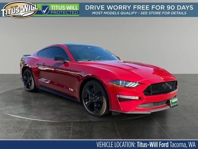 2023 Ford Mustang GT in Red — front three-quarter view