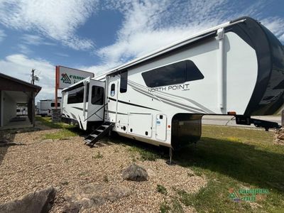2025 Jayco North Point — front three-quarter view
