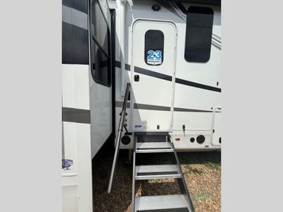 2025 Jayco North Point — rear three-quarter view