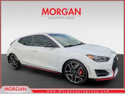 2021 Hyundai Veloster N in White — front three-quarter view