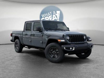 2026 Jeep Gladiator Sport in Anvil Clear-Coat Exterior Paint — front three-quarter view