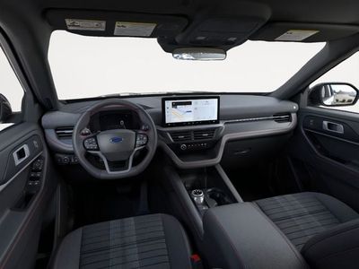 2026 Ford Explorer ST-Line in Black — front three-quarter view