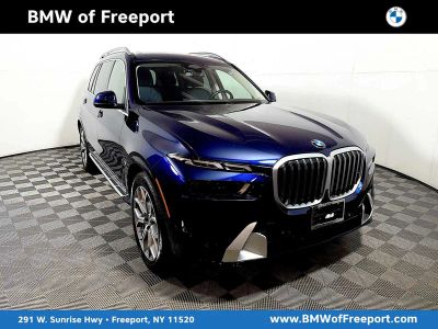2026 BMW X7 xDrive40i xDrive40i in Tanzanite Blue II Metallic — front three-quarter view
