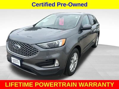 2023 Ford Edge SEL in Gray Metallic — front three-quarter view