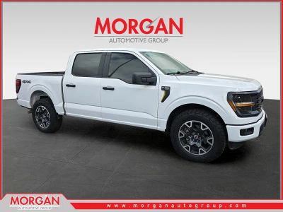 2024 Ford F-150 STX in White — front three-quarter view
