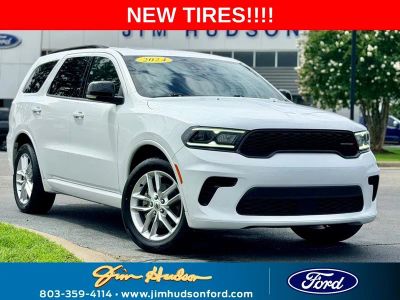 2024 Dodge Durango GT Plus 3RD ROW SEATING NAVI HEATED COOLED SEATS in White — front three-quarter view