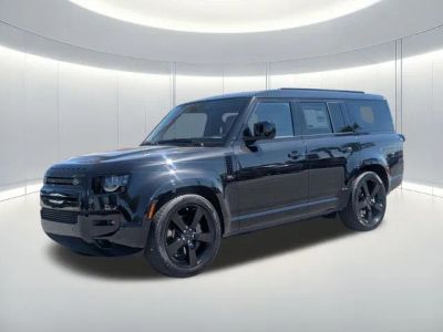 2026 Land Rover Defender 130 X-Dynamic SE in Black — front three-quarter view