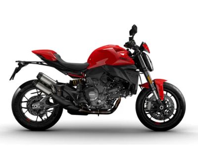 2026 Ducati Monster Plus Ducati Red — front three-quarter view