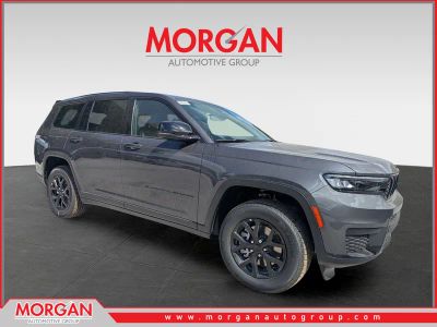 2025 Jeep Grand Cherokee L Altitude X in Gray — front three-quarter view