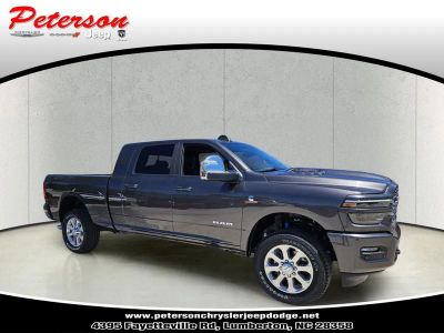 2026 RAM Ram 2500 RAM 2500 LARAMIE MEGA CAB 4X4 6'4' BOX in Granite Crystal Metallic Clear-Coat Exterior Paint — front three-quarter view