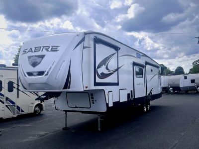 2023 Forest River Sabre — front three-quarter view
