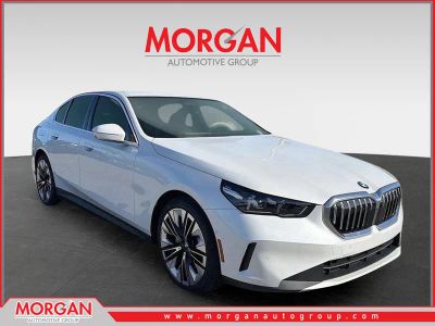 2026 BMW 5 Series 530i xDrive in White — front three-quarter view