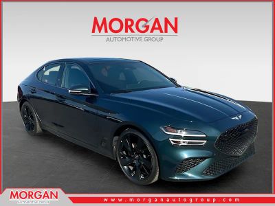 2023 Genesis G70 2.0T in Blue — front three-quarter view