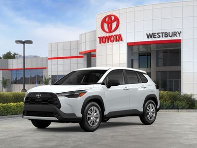 2026 Toyota Corolla Cross L in Wind Chill Pearl — front three-quarter view