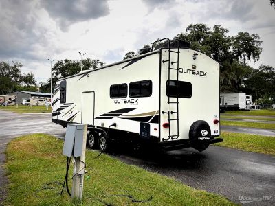 2022 Keystone Outback — rear three-quarter view