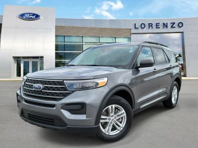 2024 Ford Explorer XLT in Carbonized Gray Metallic — front three-quarter view