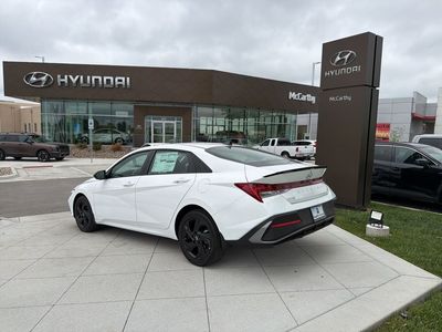 2026 Hyundai Elantra Hybrid — rear three-quarter view