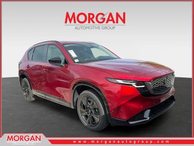 2026 Mazda CX-5 2.5 S Premium in Red — front three-quarter view