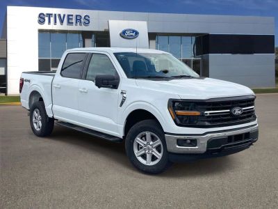 2026 Ford F-150 XLT in Oxford White — front three-quarter view