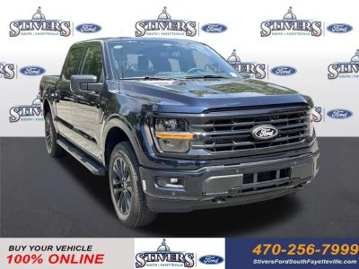2026 Ford F-150 XLT in Blue — front three-quarter view