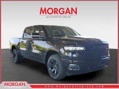 2026 Ram 1500 Big Horn in Diamond Black Crystal Pearlcoat — front three-quarter view