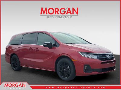 2026 Honda Odyssey Sport-L in Radiant Red Metallic II — front three-quarter view