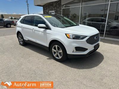 2023 Ford Edge SEL in Oxford White — front three-quarter view