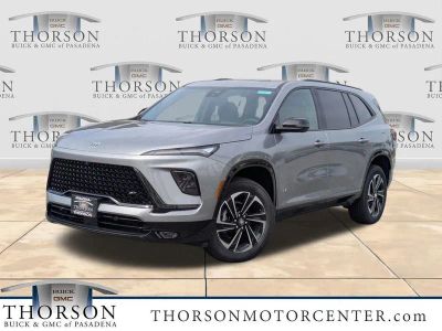 2026 Buick Enclave Sport Touring in Moonstone Gray Metallic — front three-quarter view