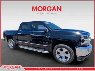 2018 Chevrolet Silverado 1500 LTZ in Black — front three-quarter view